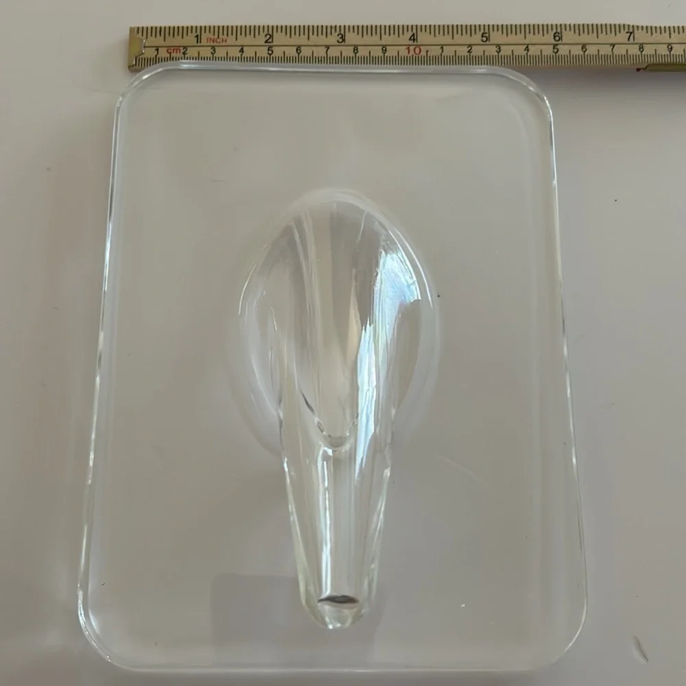 Contemporary Acrylic Vase: Rectangular Shape, Transparent Design / BRAND NEW